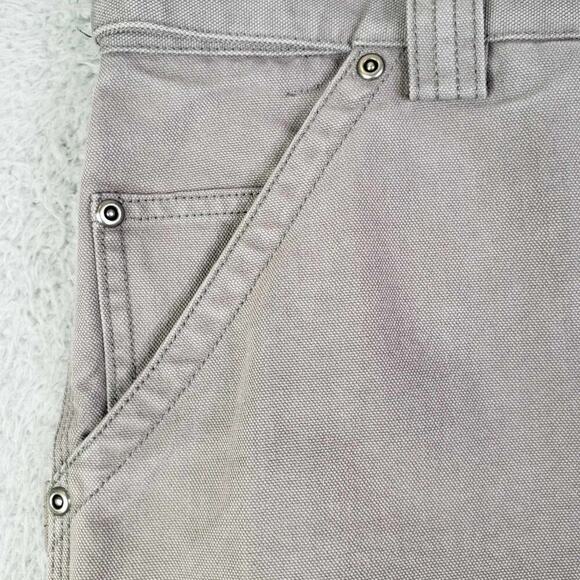 Duluth Trading Co Cargo Shorts Men's Size 38 Heavy Dark Canvas Gray Greige - Picture 7 of 9